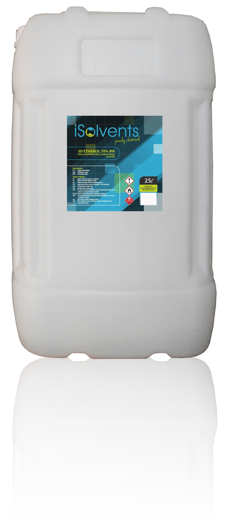 Synthetic denatured ethanol product 70 IPA 25L
